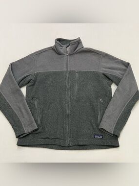 Patagonia Simple Synchilla Jacket Full Zip Gray Fleece Sweater Men's Size Small